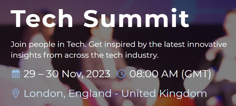 tech summit london 2023 regents university