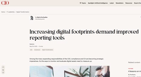 martin de saulles cio september 2025