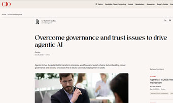 cio martin de saulles agentic ai